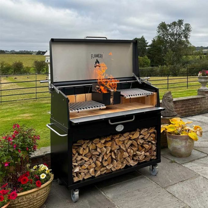 Flamery Large BBQ Trolley - Image 6