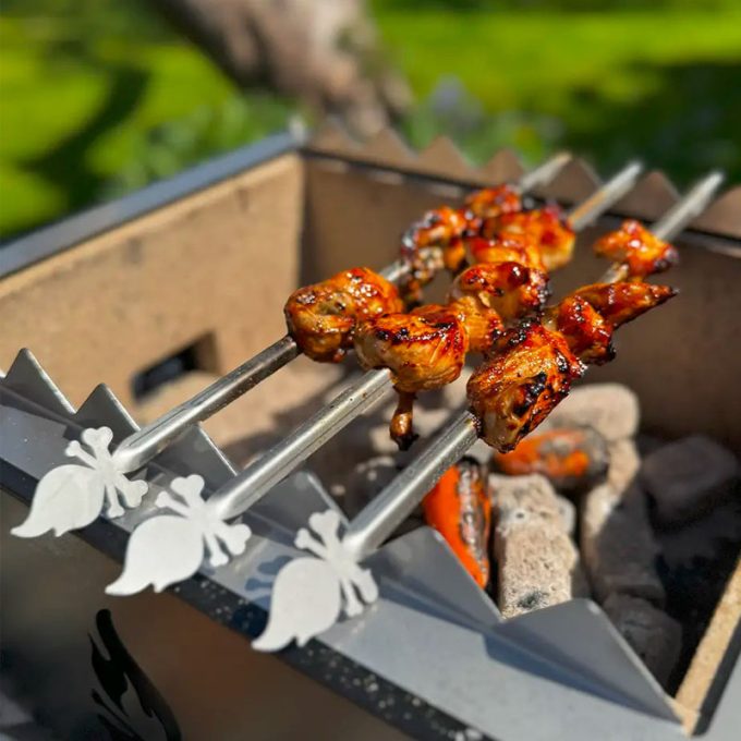 Flamery Konro Pro 5.4 / Skewer Stand & Skewer Set - Image 5
