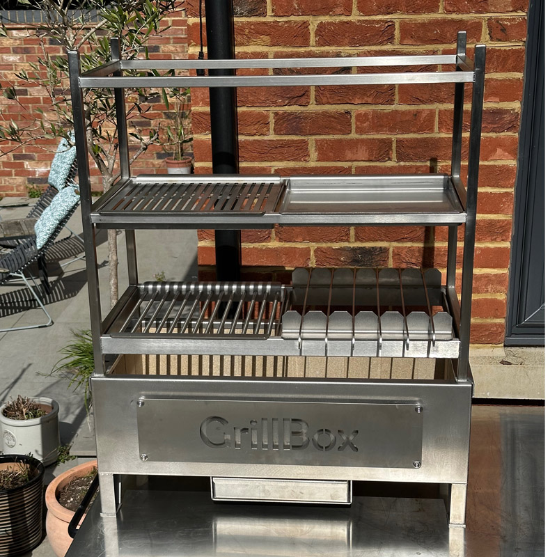 Robata style cooking on the GrillBox